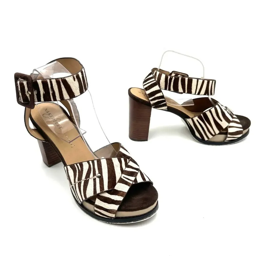 NAKED FEET CIRO in WHITE women's Heeled Sandals - SIZE 8.5